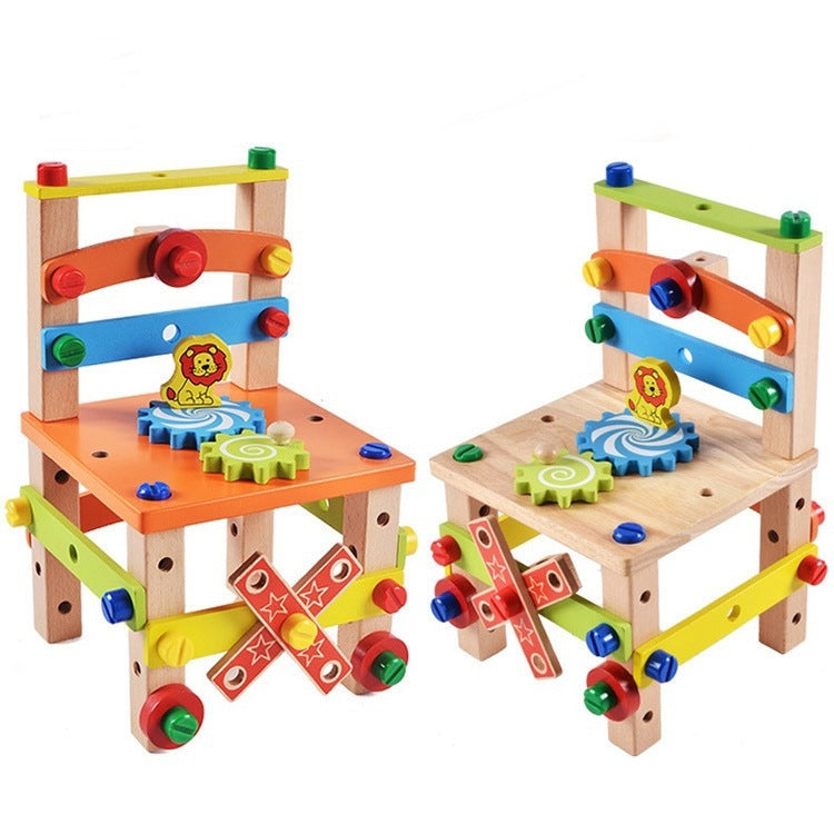 Blocs de construction de chaises en bois à faire soi-même
