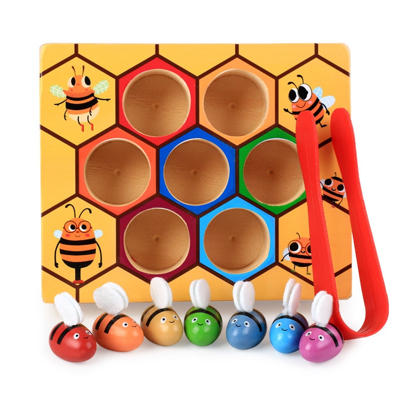 Jeu de tri en bois Bee
